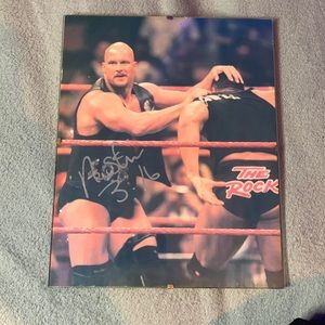Near Mint Autographed 8” x 10” Stone Cold Steve Austin Photograph